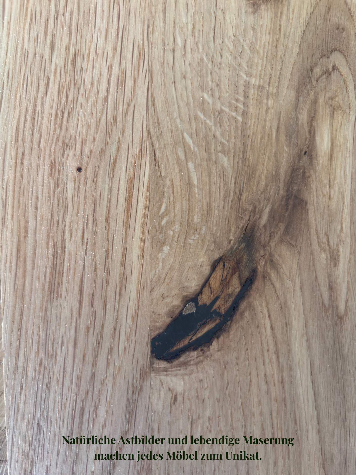 Rustikales Eiche Sideboard "Mosaik" von Wildwuchs-Möbel, naturgeölt, 180cm mit ruhiger Maserung für elegante Optik