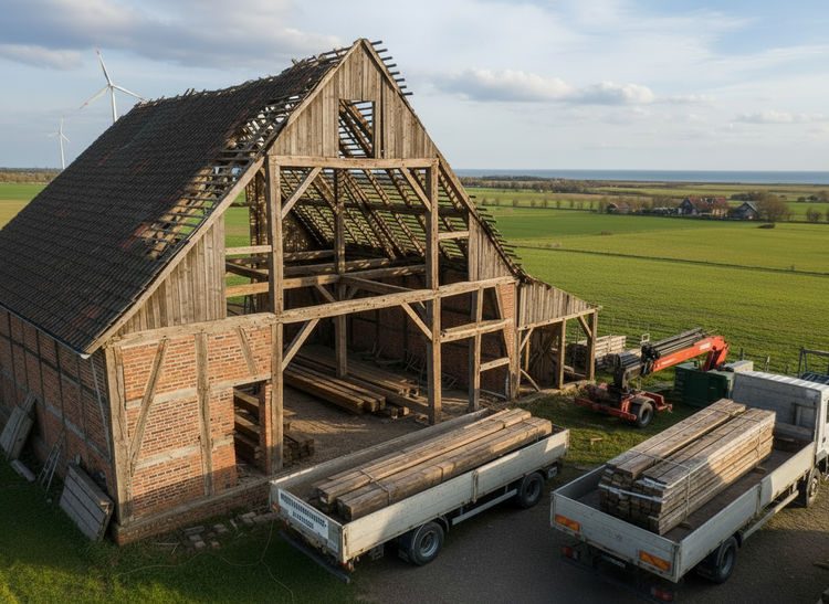 Wildwuchs Altholz -  Eiche Fachwerk