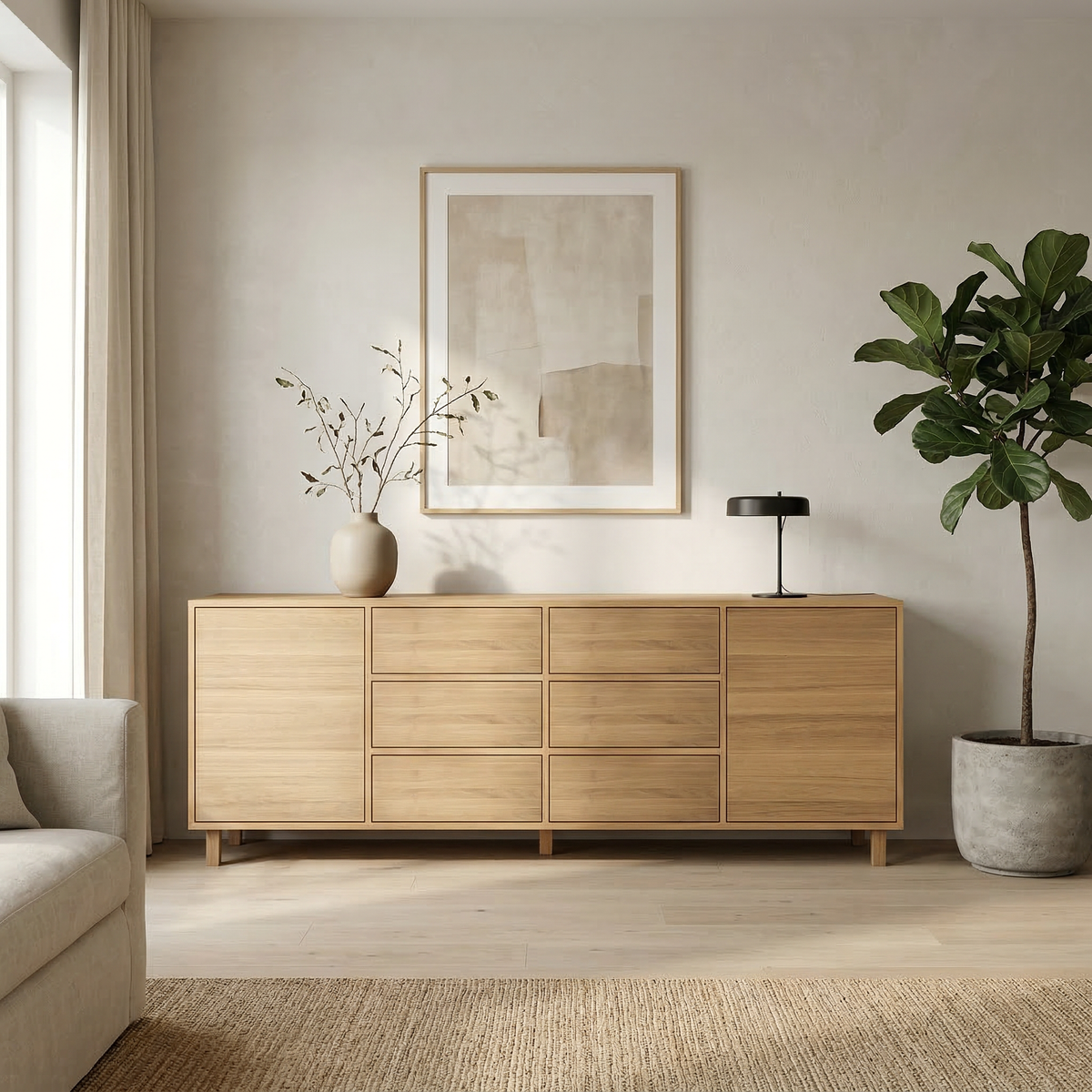 Sideboards aus massiver Eiche