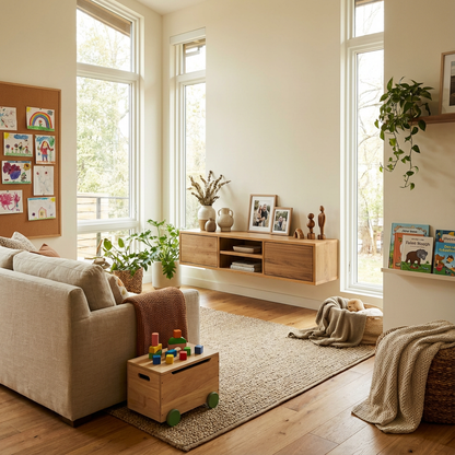 Lowboard Eiche Premium - Natur gewachst 150cm mit Wandaufhängung