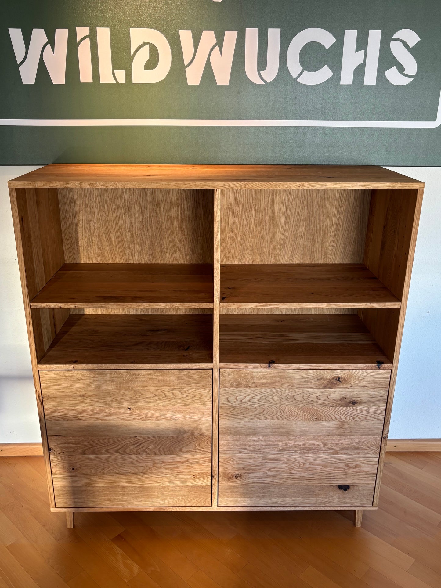 Highboard Eiche Rustikal – Natur geölt Ausstellungsstück