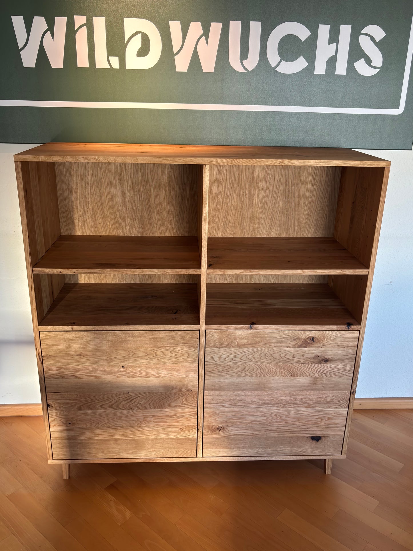 Highboard Eiche Rustikal – Natur geölt Ausstellungsstück