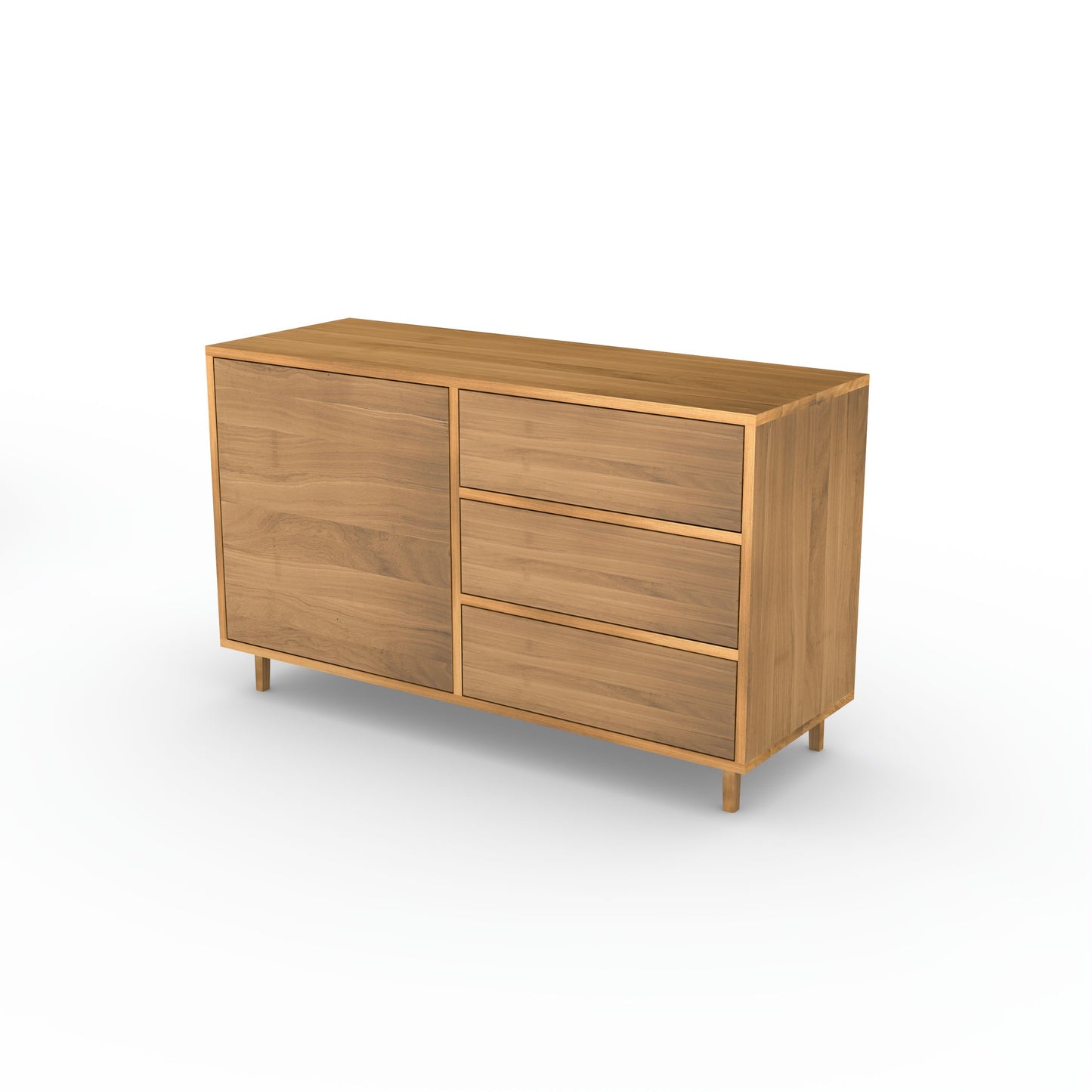 Sideboard Eiche Premium - Natur gewachst 120cm
