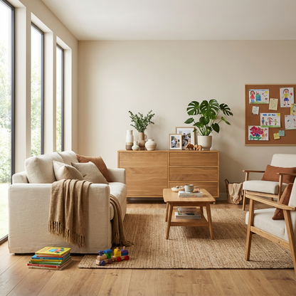 Sideboard Eiche Premium - Natur gewachst 120cm