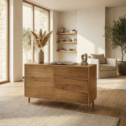 Sideboard Eiche Premium - Natur gewachst 120cm