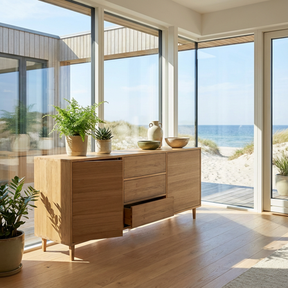 Sideboard Eiche Premium - Natur gewachst 180cm