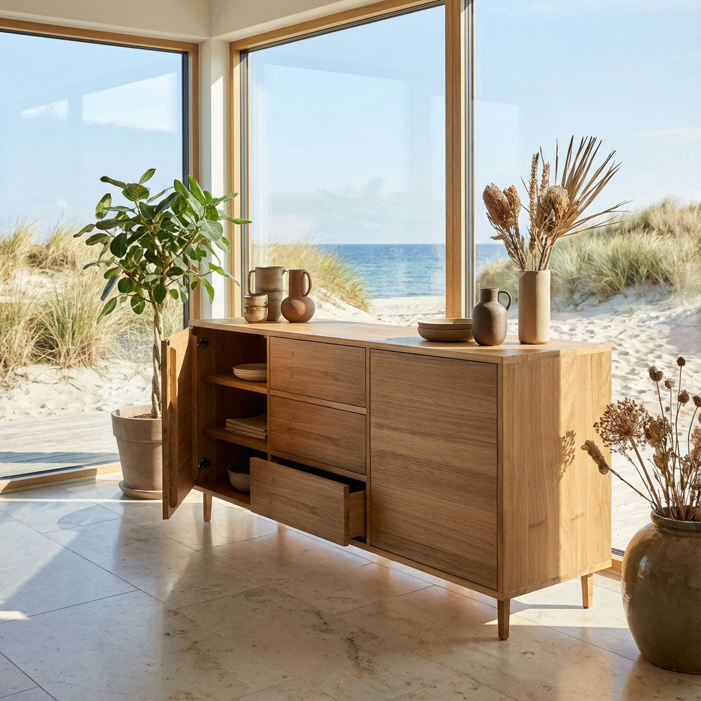 Sideboard Eiche Premium - Natur gewachst 180cm