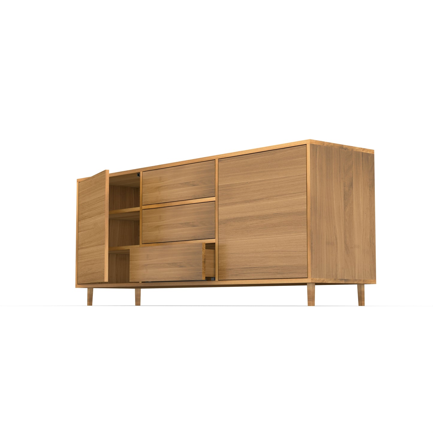 Sideboard Eiche Premium - Natur gewachst 180cm